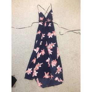 Hello Molly Backless Tie Dress